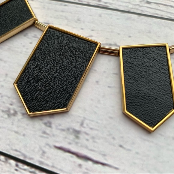 🌟Host Pick!🌟 HOUSE OF HARLOW Black Leather Station Necklace - Picture 2 of 4